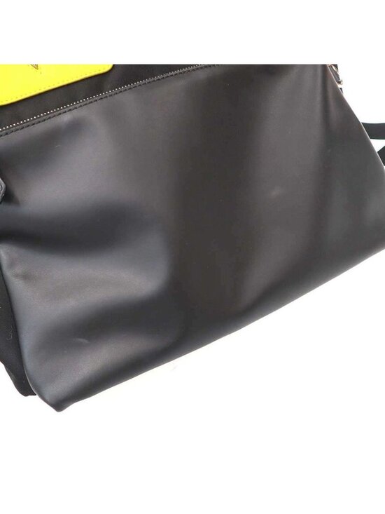 Fendi Monster Bugs Nylon Leather Backpack Black